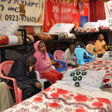 ECSU Community Donates to Mekedonia Center