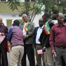 ECSU Community celebrates the 10th National Flag Day