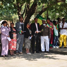 ECSU Community marks the 7th National Flag Day