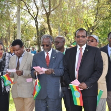 ECSU community celebrates 8th national Flag Day
