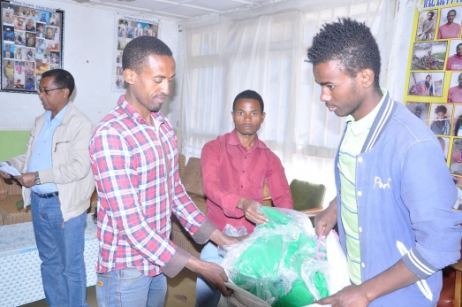 ECSU Community Donates to Geresenon Yeaymero Himuman Merja Mahiber 