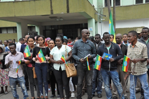 ECSU Community celebrates the 10th National Flag Day