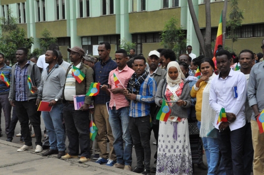 ECSU Community celebrates the 10th National Flag Day