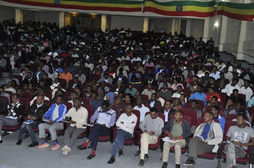 ECSU Registrar and Alumni Directorate give orientation