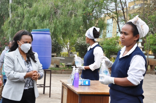 Ministerial Committee for Corona Prevention Visited ECSU