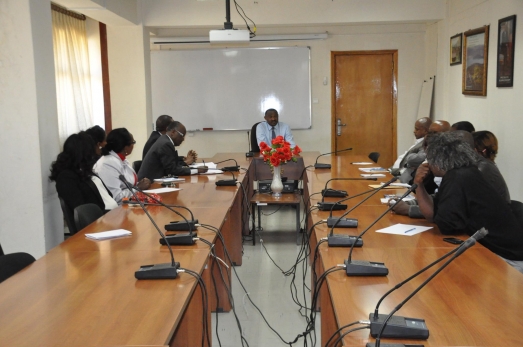 The New President Holds Discussion with Staff