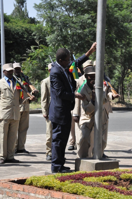 ECSU Community celebrates 9th National Flag Day