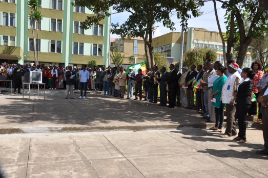 ECSU community celebrates 8th national Flag Day