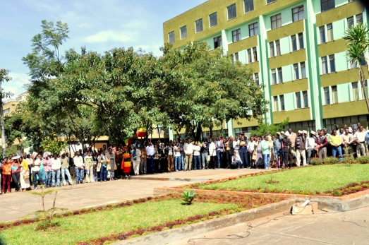 ECSU community celebrates 8th national Flag Day