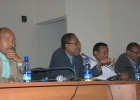 Professor Fekadu Beyene Discusses with Teaching Staff